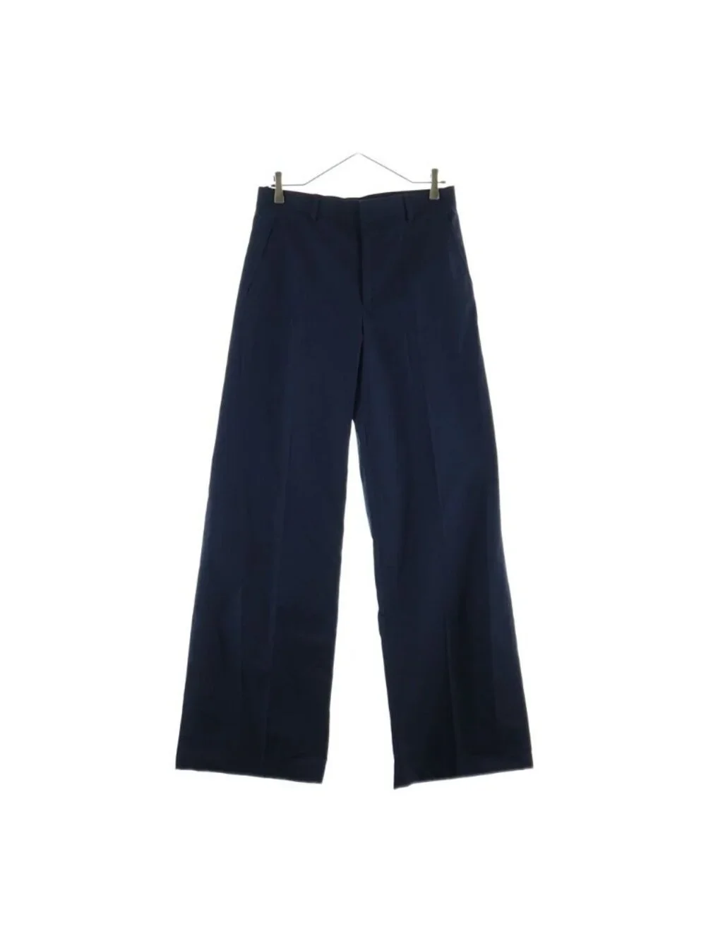 Gucci Logo Embroidery Straight Pants Navy